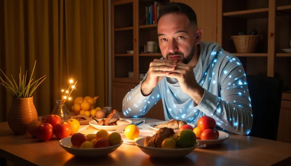 Rafael Guia teniendo una alimnetación saludable